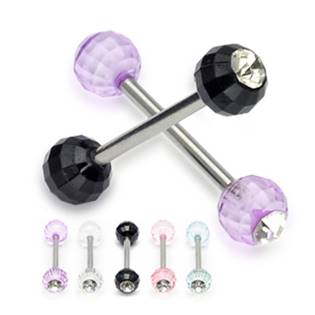 Šperky4U Piercing do jazyka - PJ01166-C