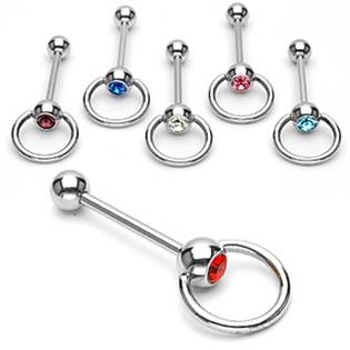 Šperky4U Piercing do jazyka pohyblivý - PJ01139-C