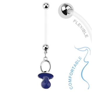 Šperky4U Těhotenský piercing do pupíku - dudlík - WP01302-B