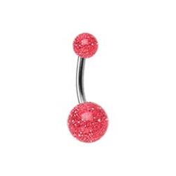 Šperky4U Piercing do pupíku - TITAN - TIT1005-R