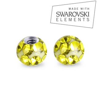 NUBIS® Náhradní kulička s krystaly Swarovski®, 3 mm, závit 1,2 mm - ND01023-03-Y