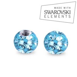 NUBIS® Náhradní kulička s krystaly Swarovski®, 3 mm, závit 1,2 mm - ND01023-03-LQ