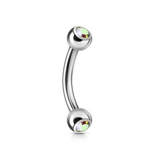 Šperky4U Piercing do obočí 1,2 x 8 mm - OB01004-AB