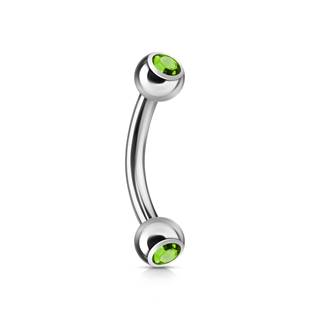 Šperky4U Piercing do obočí 1,2 x 8 mm - OB01004-G