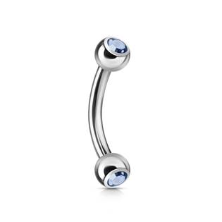 Šperky4U Piercing do obočí 1,2 x 8 mm - OB01004-LB