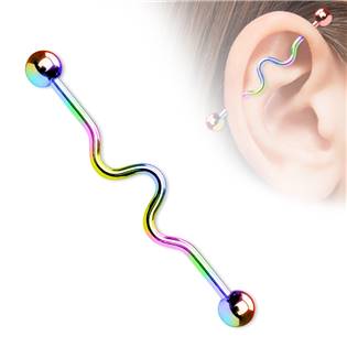 Šperky4U Industrial piercing - ID01013-AB