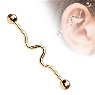 Šperky4U Industrial piercing - ID01013-RD