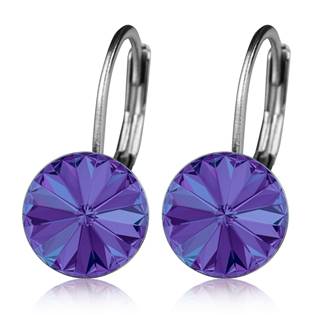 NUBIS® Ocelové náušnice s krystaly Swarovski® HELIOTROPE - NBS08-HT