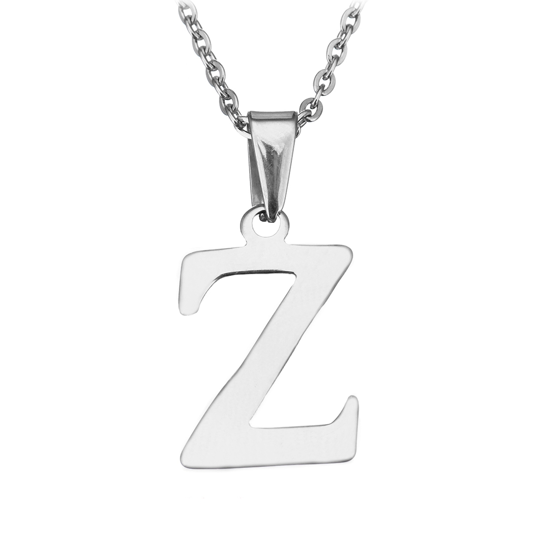 Oceľová retiazka s príveskom iniciálka "Z"
