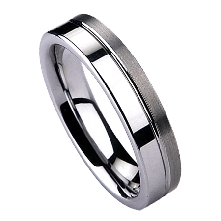 NUBIS® NWF1001 Pánský snubní prsten wolfram - velikost 59 - NWF1001-59