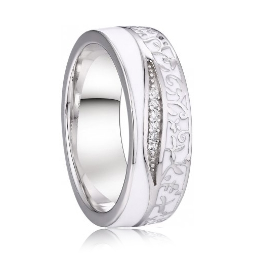 7AE AN1039 Dámský snubní prsten, stříbro AG 925/1000 - velikost 58 - AN1039-D-58