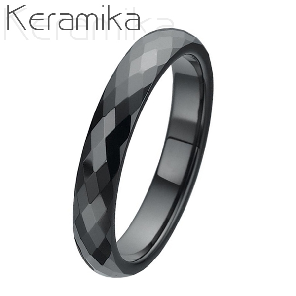 NUBIS® KM1002-4 Dámský keramický snubní prsten, šíře 4 mm - velikost 47 - KM1002-4-47
