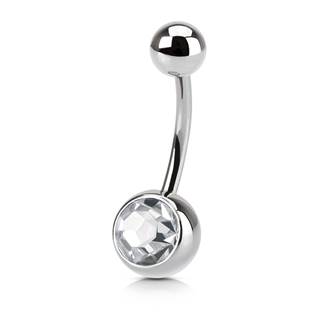 Šperky4U Piercing do pupíku - banánek - BS01001-C