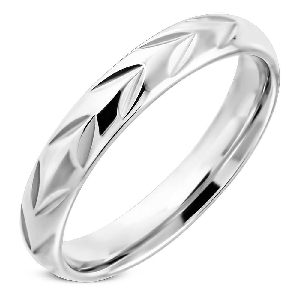 NUBIS® NSS3002 Dámský snubní prsten ocel - velikost 48 - NSS3002-48