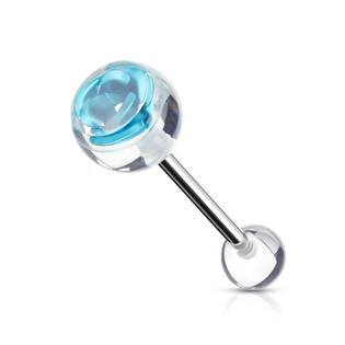 Šperky4U Piercing do jazyka - růže - PJ01119-Q