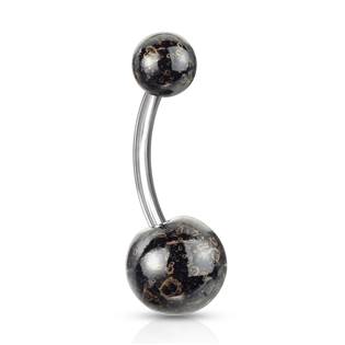 Šperky4U Piercing do pupíku - banánek - BA01073-K