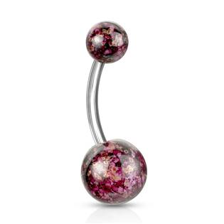 Šperky4U Piercing do pupíku - banánek - BA01073-BR