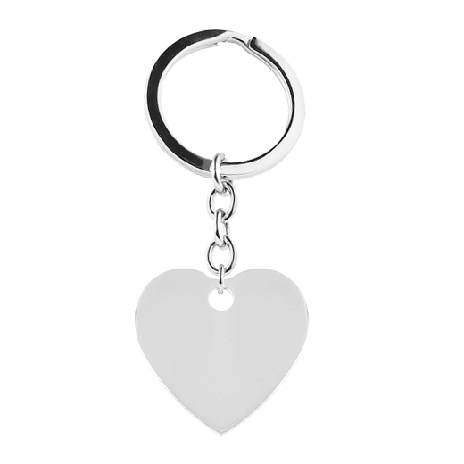 Šperky4U Ocelový přívěšek na klíče - srdce - OPT1054