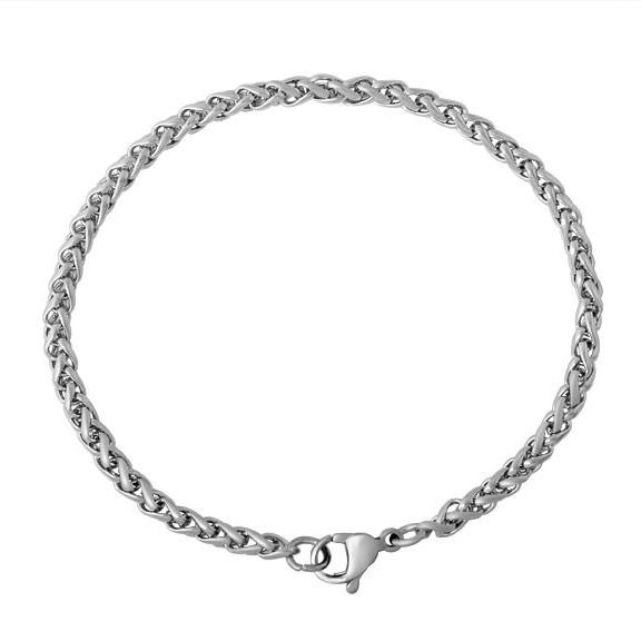 Šperky4U Dámský ocelový náramek splétaný - OPA1605