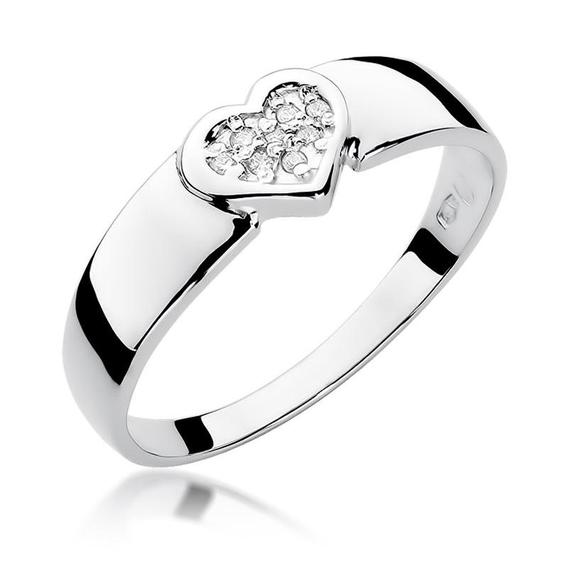 NUBIS® Zlatý zásnubní prsten s diamanty - velikost 50 - W-314W-50