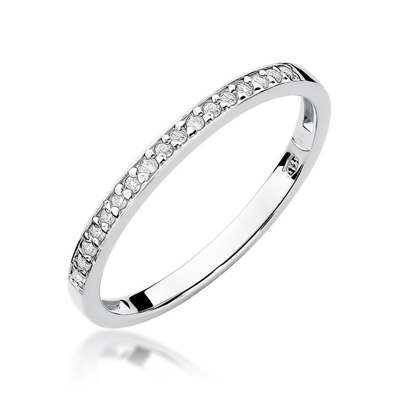 NUBIS® Zlatý prsten s diamanty - velikost 50 - W-306W-50