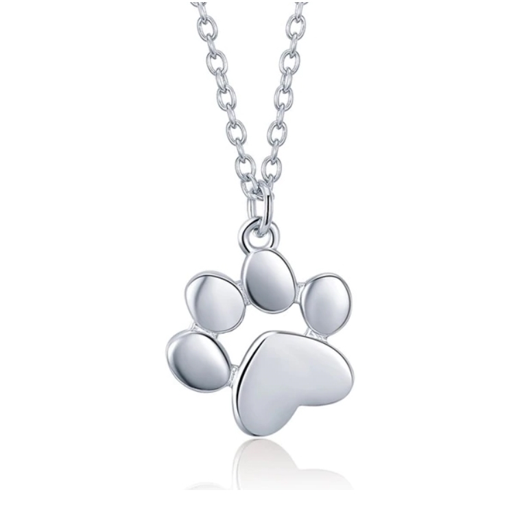 Šperky4U Stříbrný náhrdelník psí tlapička - NB-2103-ST