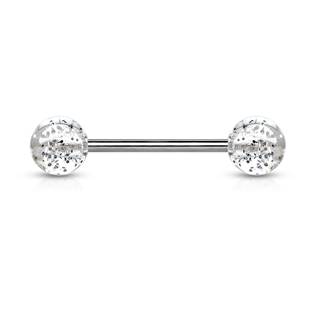 Šperky4U Piercing do jazyka akrylát - PJ01148-C