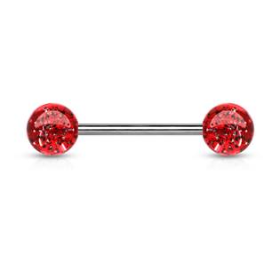 Šperky4U Piercing do jazyka akrylát - PJ01148-R