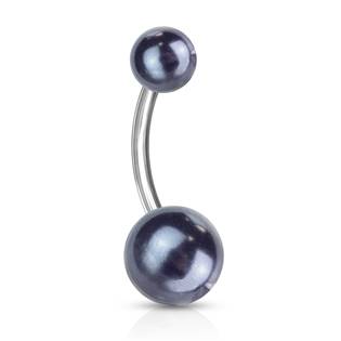 Šperky4U Piercing do pupíku - perličky - BA01093-K