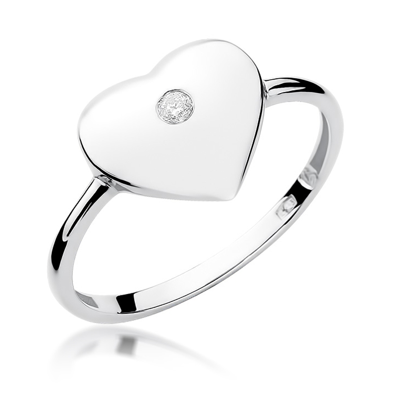 NUBIS® Zlatý prsten s diamantem - W-020W