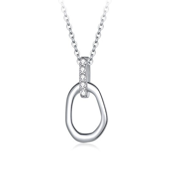 NUBIS® Stříbrný náhrdelník oválek - NB-2163