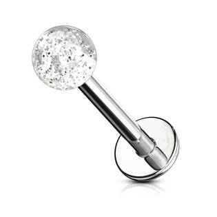 Šperky4U Piercing do brady - labreta - LB01044-W