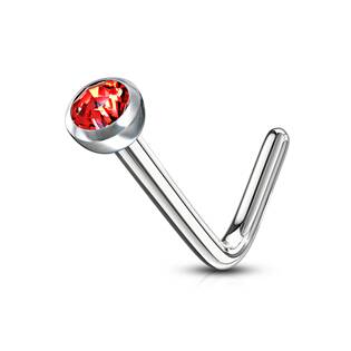 Šperky4U Zahnutý piercing do nosu - N01149-R