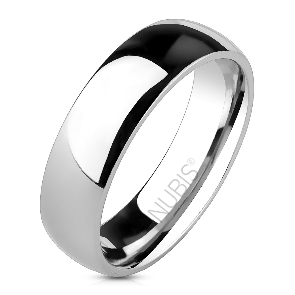 NUBIS® NSS1010 Pánský ocelový snubní prsten, 6 mm - velikost 70 - NSS1010-70