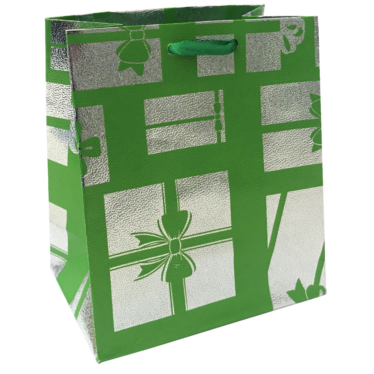 Šperky4U Vánoční dárková taška - zelená - KR0414-G