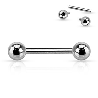 Šperky4U Piercing do jazyka TITAN - TIT1007-16125