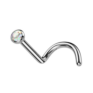 Šperky4U Piercing do nosu - TITAN - TIT1025-AB