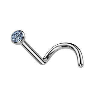 Šperky4U Piercing do nosu - TITAN - TIT1025-LB