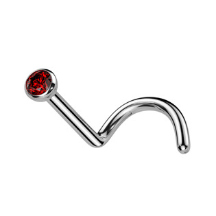 Šperky4U Piercing do nosu - TITAN - TIT1025-R