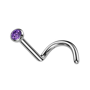 Šperky4U Piercing do nosu - TITAN - TIT1025-TZ