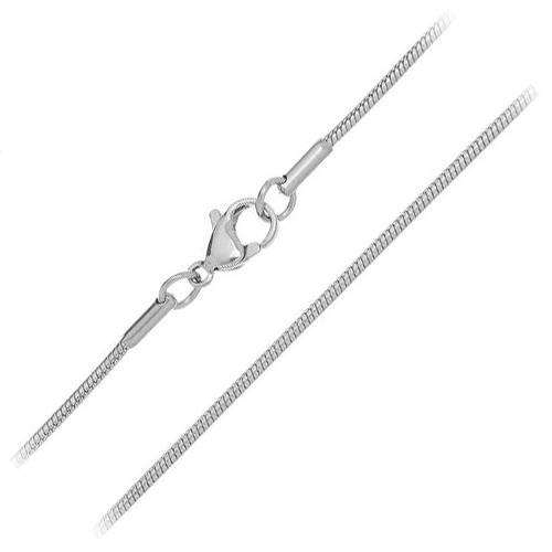 Šperky4U Ocelový řetízek - had tl. 1,2 mm - OPE1160-012-45