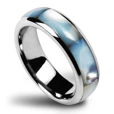 NUBIS® NWF1019 Dámský snubní prsten s perletí - velikost 52 - NWF1019-52