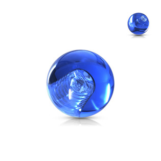Šperky4U Náhradní kulička 1,6 mm, průměr 6 mm, barva modrá - ND001B-1606