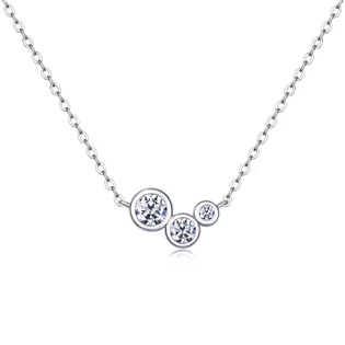 NUBIS® Stříbrný náhrdelník s MOISSANITY - MN429
