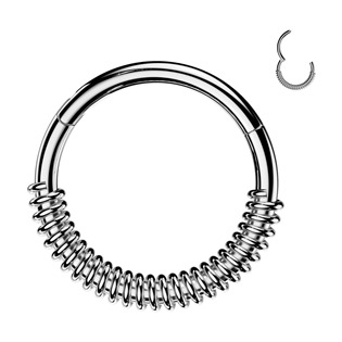 Šperky4U Segment kruh - helix / cartilage / tragus piercing - NS0067ST