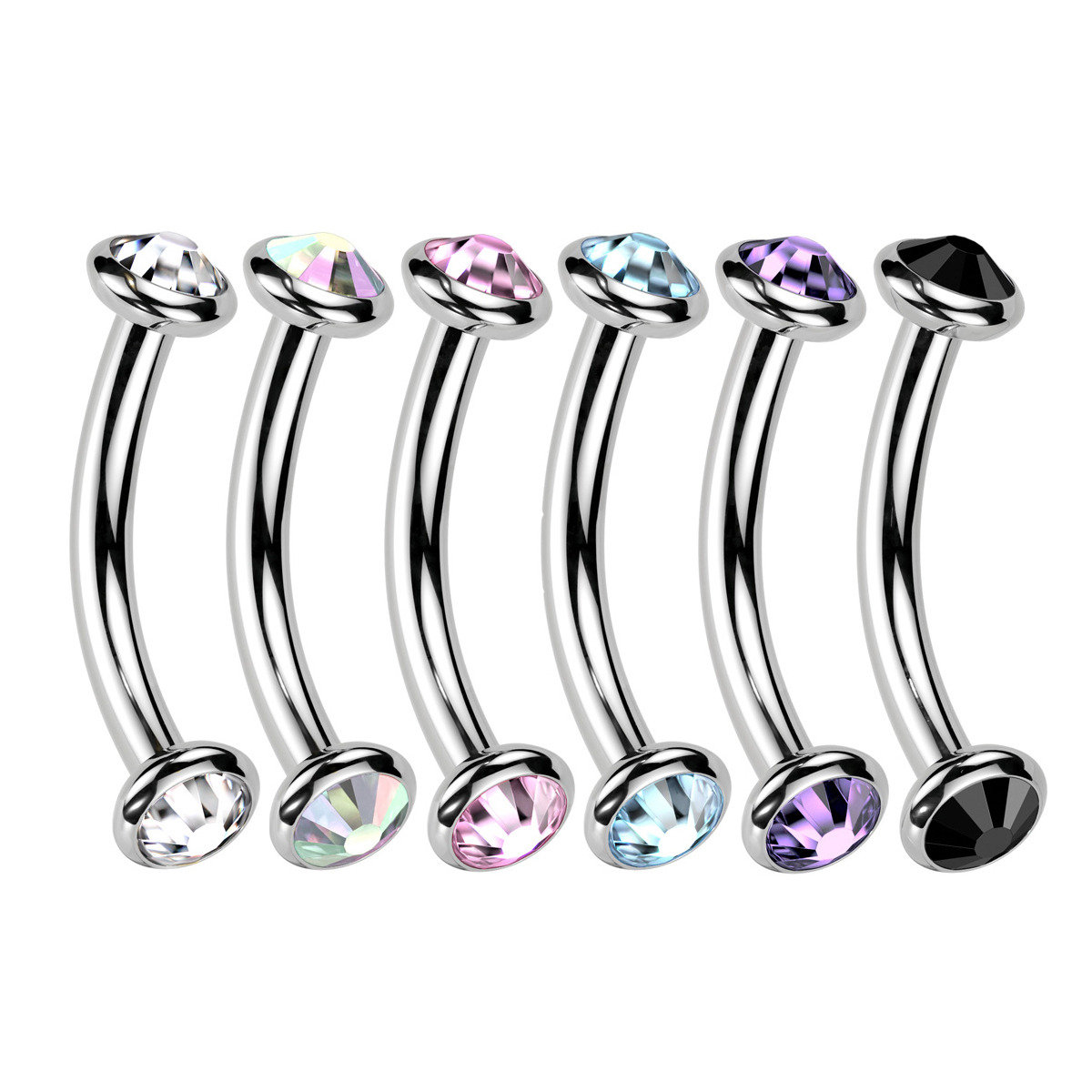 Šperky4U Piercing do obočí TITAN - TIT1381-P