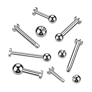 Šperky4U Piercing do brady - labreta TITAN - TIT1020-12113