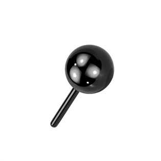 5 mm kulička k PUSH IN piercingu TITAN, barva černá