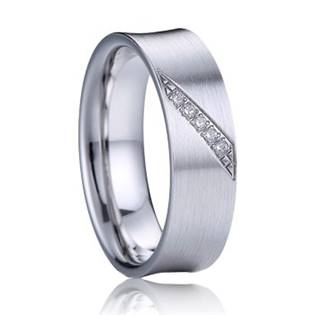 AN1032 Dámský snubní prsten se zirkony stříbro AG 925/1000