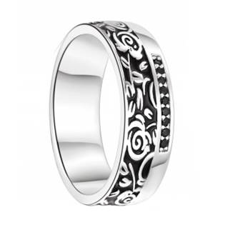 AN1043 Dámský stříbrný snubní prsten